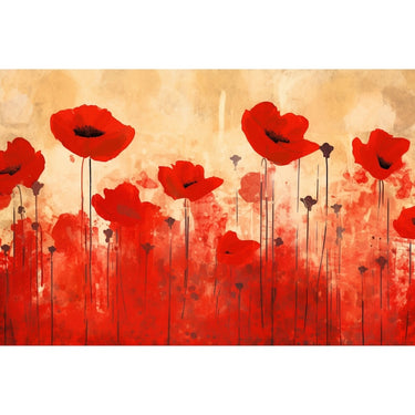 Poppy Field Oil on Painting